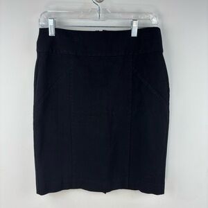 Banana Republic black stretch pencil skirt classic size 4